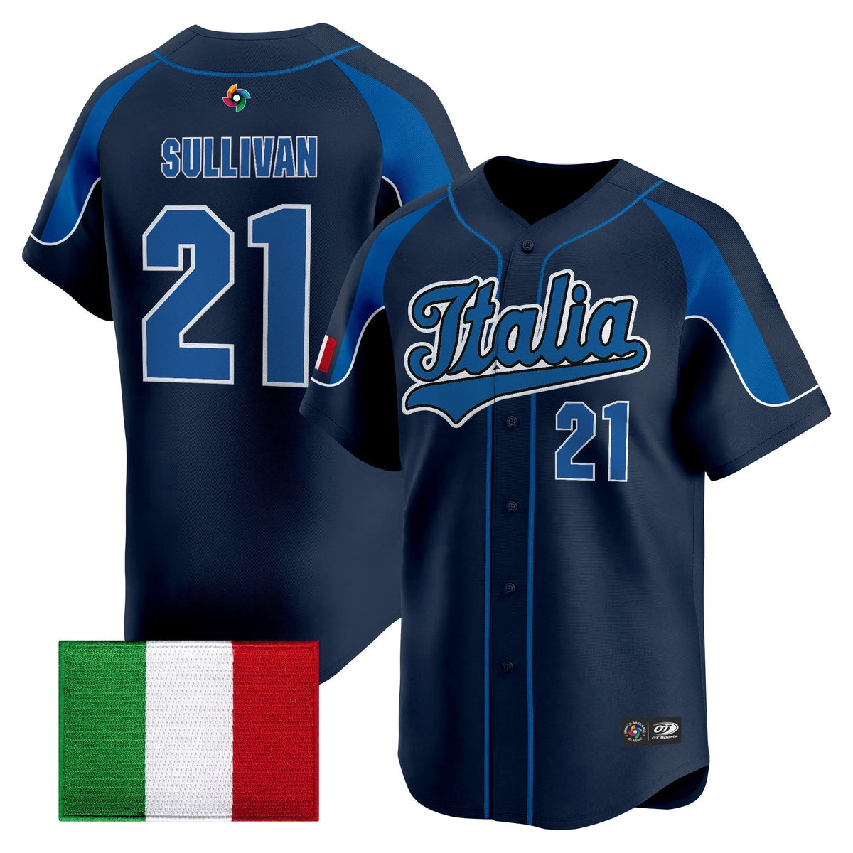 Men's Team Italy 2026 World Baseball Classic Vapor Premier Jersey - All Stitched