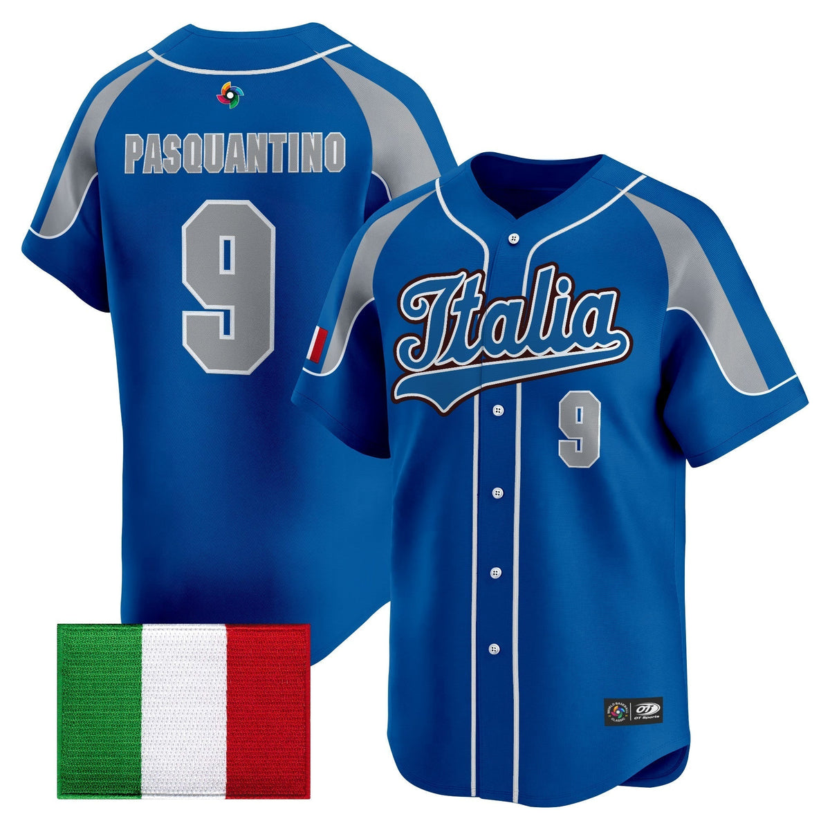 Men's Team Italy 2026 World Baseball Classic Vapor Premier Jersey - All Stitched