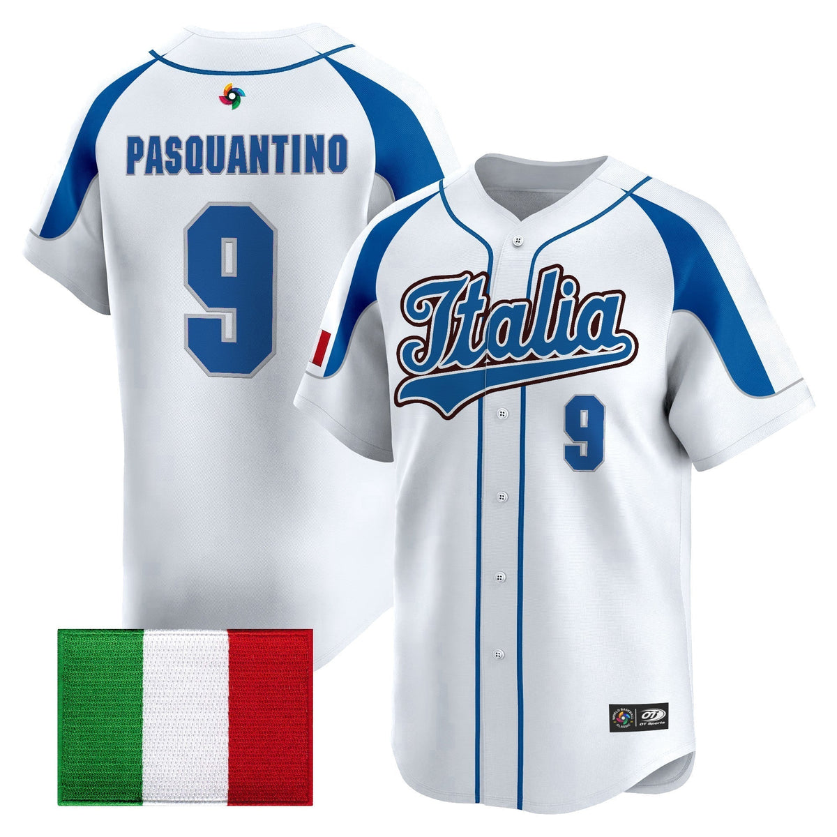 Men's Team Italy 2026 World Baseball Classic Vapor Premier Jersey - All Stitched