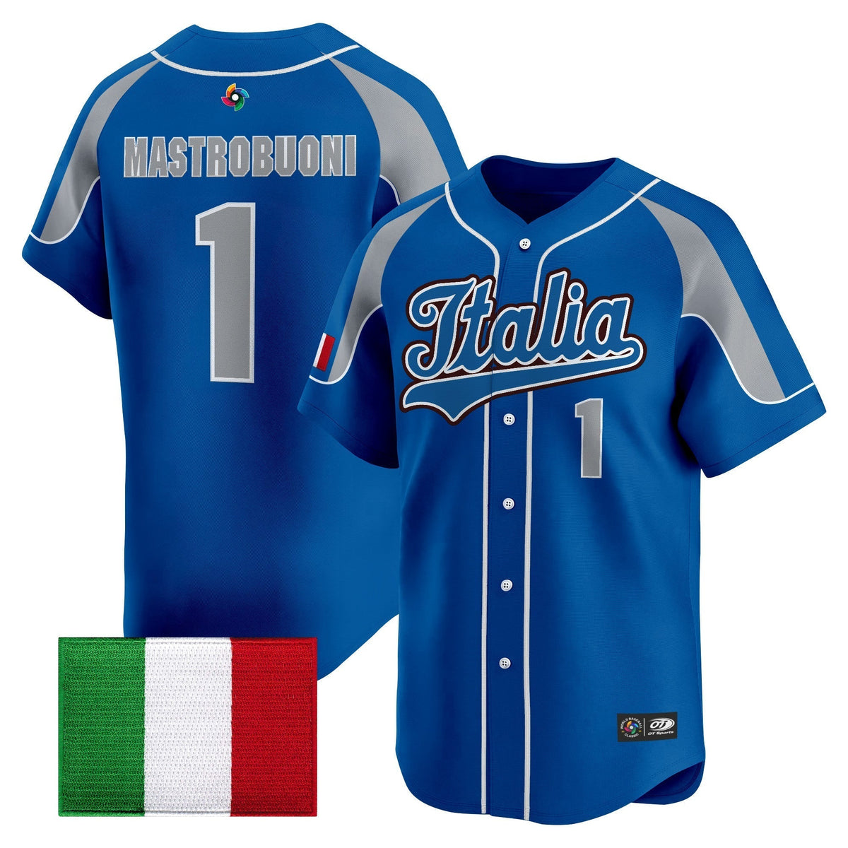 Men's Team Italy 2026 World Baseball Classic Vapor Premier Jersey - All Stitched