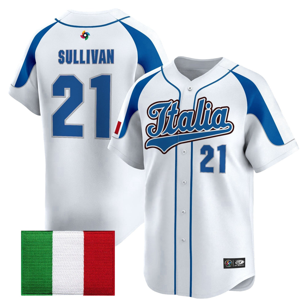 Men's Team Italy 2026 World Baseball Classic Vapor Premier Jersey - All Stitched