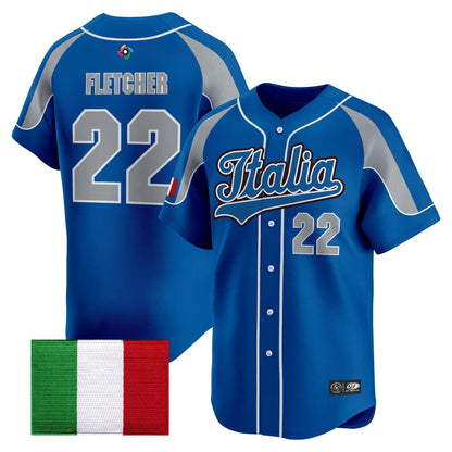 Men's Team Italy 2026 World Baseball Classic Vapor Premier Jersey - All Stitched