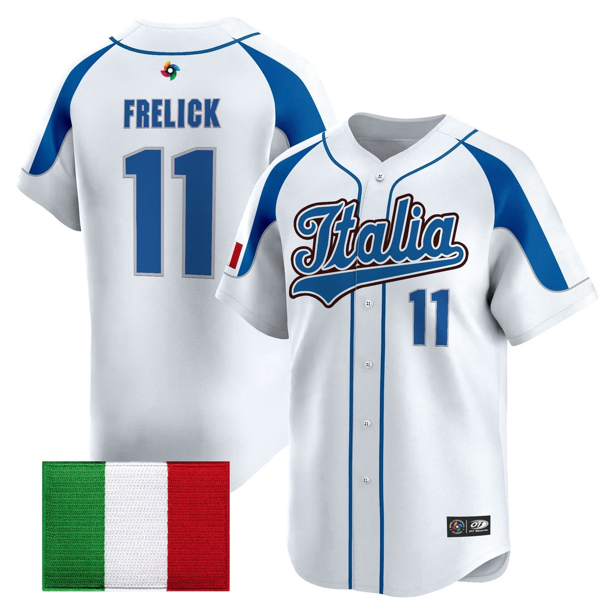 Men's Team Italy 2026 World Baseball Classic Vapor Premier Jersey - All Stitched