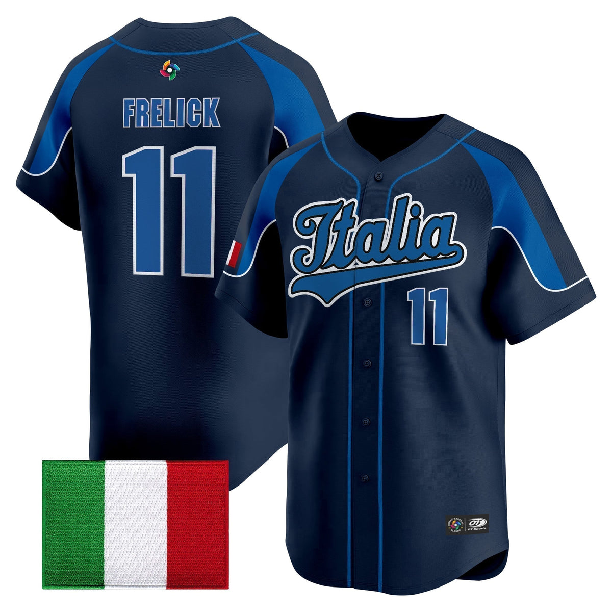 Men's Team Italy 2026 World Baseball Classic Vapor Premier Jersey - All Stitched