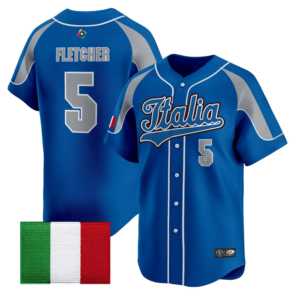 Men's Team Italy 2026 World Baseball Classic Vapor Premier Jersey - All Stitched
