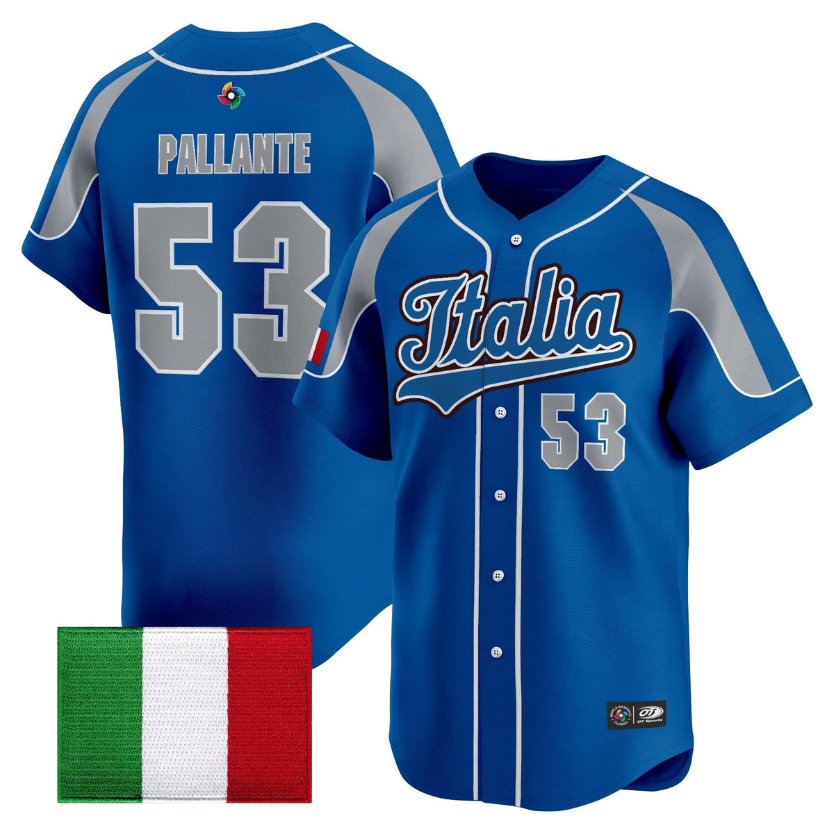 Men's Team Italy 2026 World Baseball Classic Vapor Premier Jersey - All Stitched