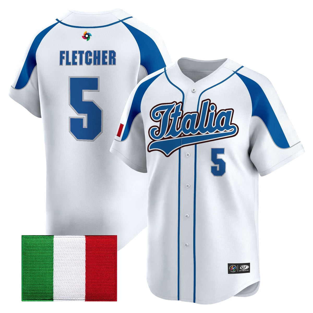 Men's Team Italy 2026 World Baseball Classic Vapor Premier Jersey - All Stitched