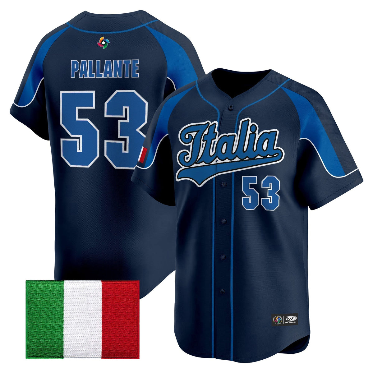 Men's Team Italy 2026 World Baseball Classic Vapor Premier Jersey - All Stitched