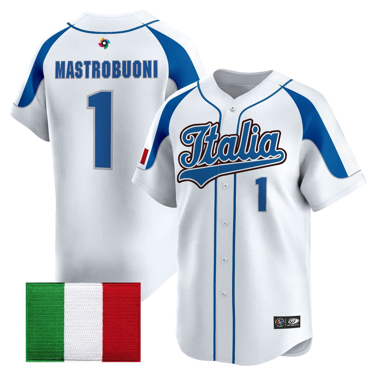 Men's Team Italy 2026 World Baseball Classic Vapor Premier Jersey - All Stitched