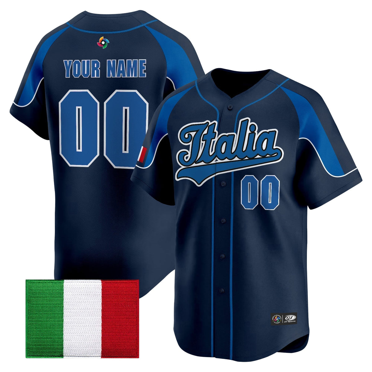 Team Italy 2026 World Baseball Classic Vapor Premier Custom Jersey - All Stitched