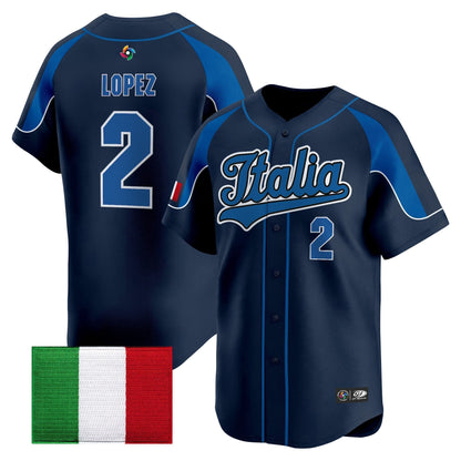 Men's Team Italy 2026 World Baseball Classic Vapor Premier Jersey - All Stitched