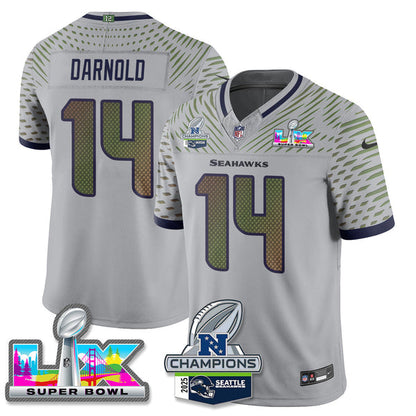 SEA 2025 Vapor Limited Jersey - NFC Champions Limited Patch - Stitched n10