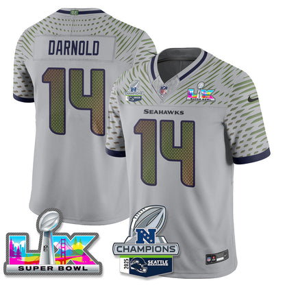 SEA 2025 NFC Champions Vapor Limited Jersey V2 - All Stitched