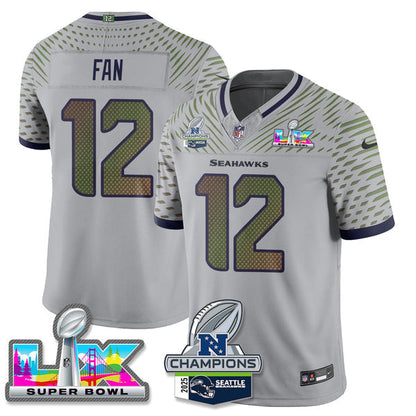 SEA 2025 Vapor Limited Jersey - NFC Champions Limited Patch - Stitched n10