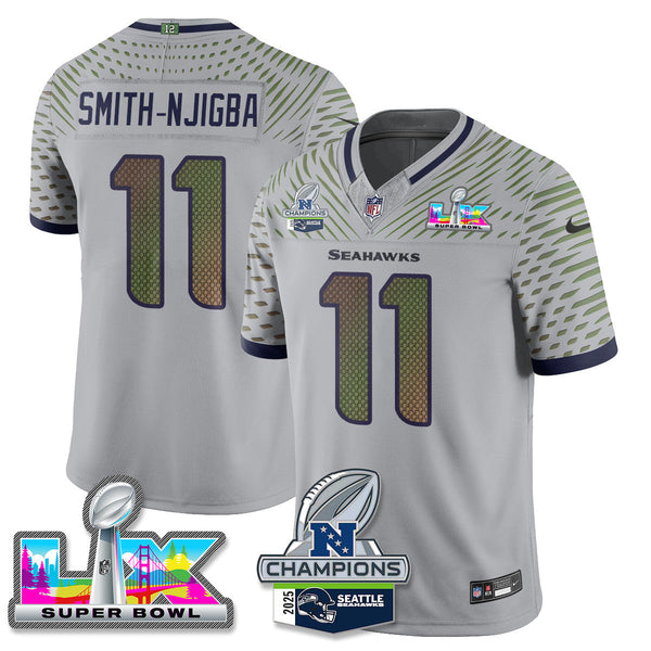 SEA 2025 Vapor Limited Jersey - NFC Champions Limited Patch - Stitched n10