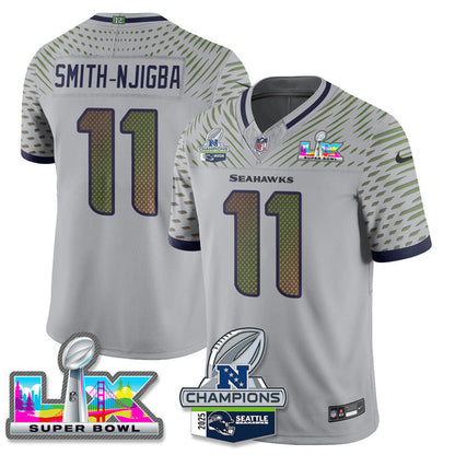 SEA 2025 Vapor Limited Jersey - NFC Champions Limited Patch - Stitched n10