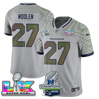 SEA 2025 NFC Champions Vapor Limited Jersey V2 - All Stitched
