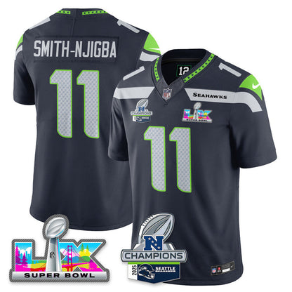 SEA 2025 Vapor Limited Jersey - NFC Champions Limited Patch - Stitched n10
