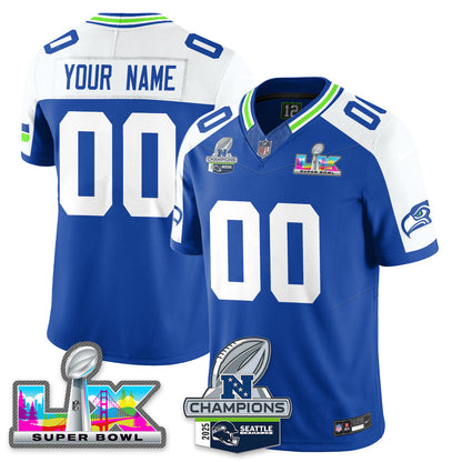 SEA 2025 NFC Champions Vapor Limited Jersey V2 - All Stitched