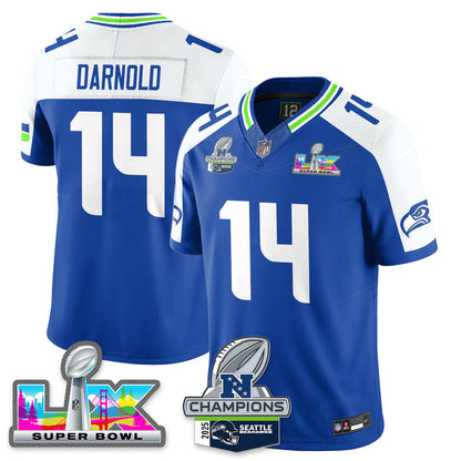 SEA 2025 NFC Champions Vapor Limited Jersey V2 - All Stitched