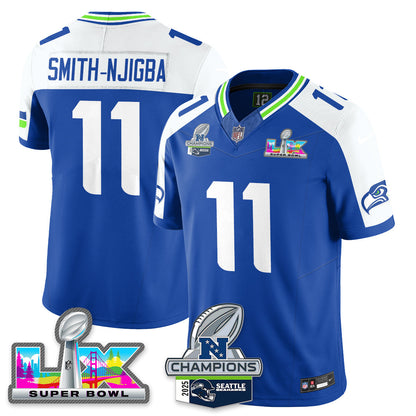 SEA 2025 NFC Champions Vapor Limited Jersey V2 - All Stitched