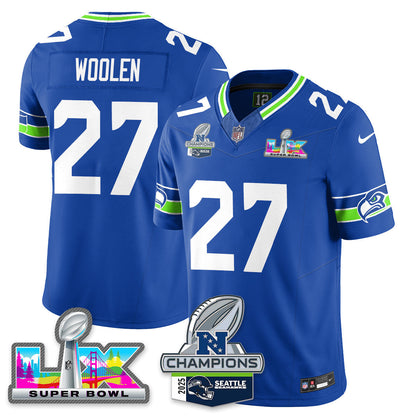 SEA 2025 NFC Champions Vapor Limited Jersey V2 - All Stitched