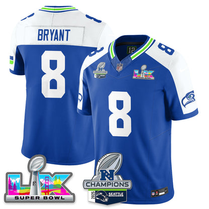 SEA 2025 NFC Champions Vapor Limited Jersey V2 - All Stitched