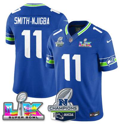 SEA 2025 Vapor Limited Jersey - NFC Champions Limited Patch - Stitched n10
