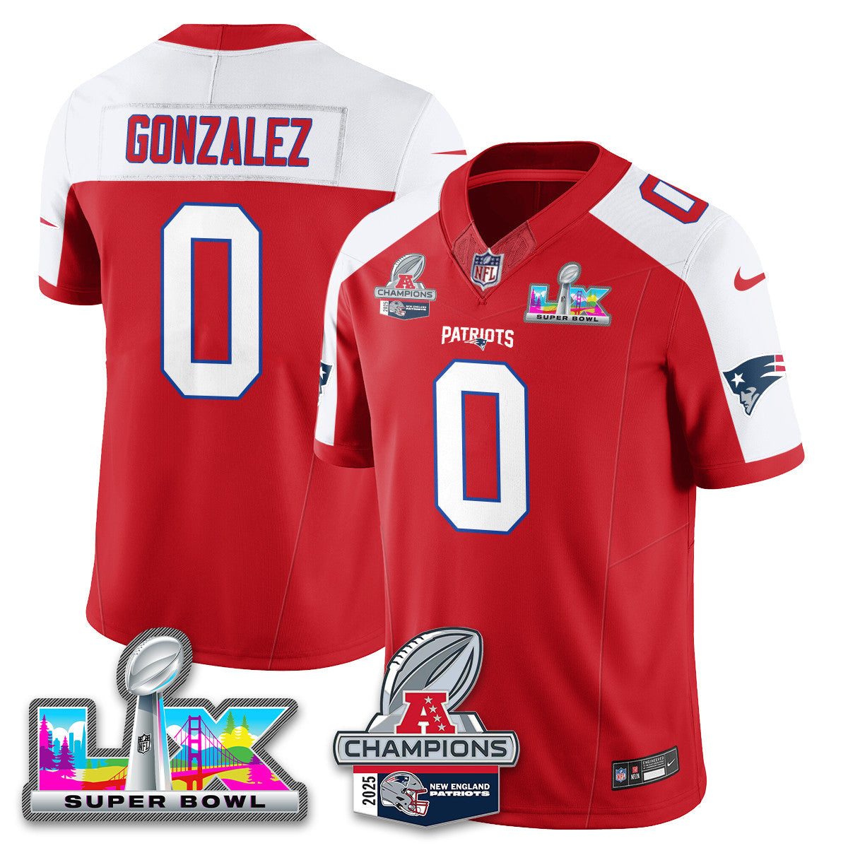 NE 2025 AFC Champions Vapor Limited Jersey V2 - All Stitched