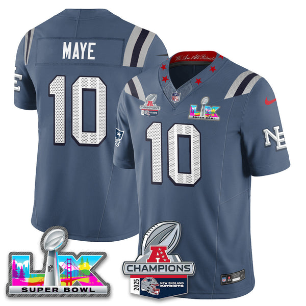 Men' NE 2025 Vapor Jersey - AFC Champions Limited Patch - Stitched n15