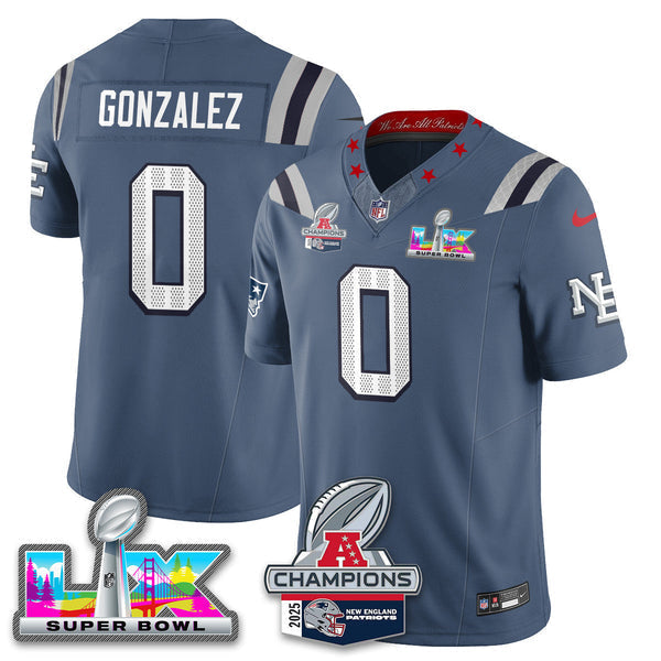 Men' NE 2025 Vapor Jersey - AFC Champions Limited Patch - Stitched n15