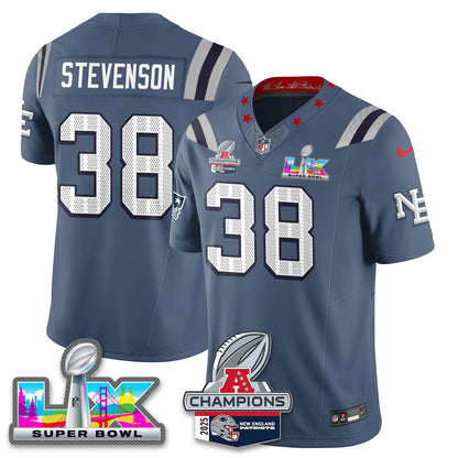 NE 2025 AFC Champions Vapor Limited Jersey V2 - All Stitched
