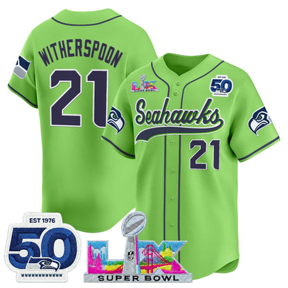 Men's Seattle Seahawks Super Bowl LX Vapor Baseball Jersey - All Stitched
