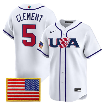 Men's Team USA World Baseball Classic Vapor Premier Jersey - 2026 Roster - All Stitched