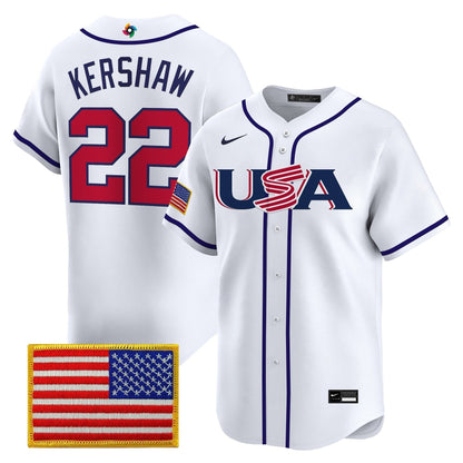 Men's Team USA World Baseball Classic Vapor Premier Jersey - 2026 Roster - All Stitched