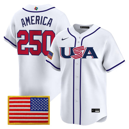 Men's Team USA World Baseball Classic Vapor Premier Jersey - 2026 Roster - All Stitched