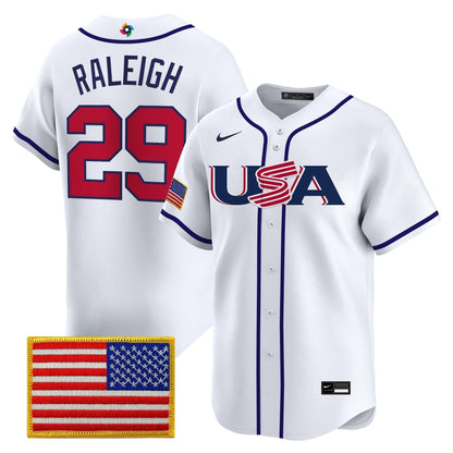 Men's Team USA World Baseball Classic Vapor Premier Jersey - 2026 Roster - All Stitched