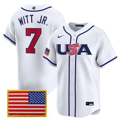 Men's Team USA World Baseball Classic Vapor Premier Jersey - 2026 Roster - All Stitched