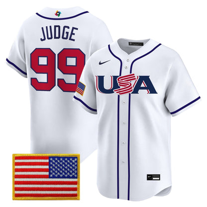 Men's Team USA World Baseball Classic Vapor Premier Jersey - 2026 Roster - All Stitched