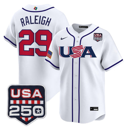 Men's Team USA World Baseball Classic 250America Patch Vapor Premier Jersey - 2026 Roster - All Stitched