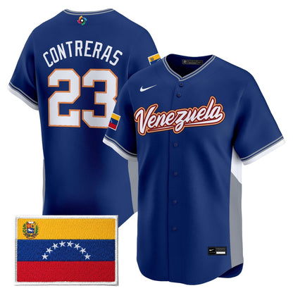 Men's Team Venezuela World Baseball Classic Vapor Premier Jersey - 2026 Roster - All Stitched