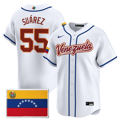 Men's Team Venezuela World Baseball Classic Vapor Premier Jersey - 2026 Roster - All Stitched