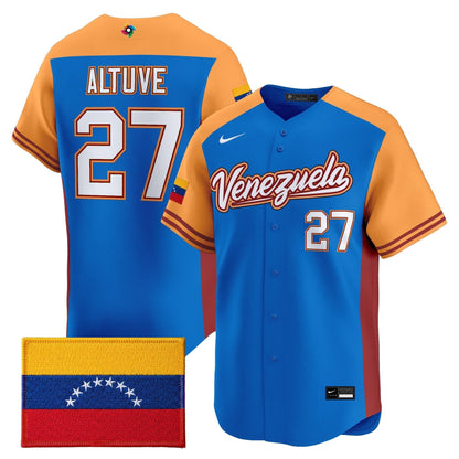 Men's Team Venezuela World Baseball Classic Vapor Premier Jersey - 2026 Roster - All Stitched