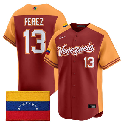 Men's Team Venezuela World Baseball Classic Vapor Premier Jersey - 2026 Roster - All Stitched