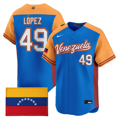 Men's Team Venezuela World Baseball Classic Vapor Premier Jersey - 2026 Roster - All Stitched