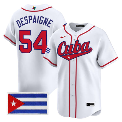 Men's Team Cuba World Baseball Classic Vapor Premier Jersey - 2026 Roster - All Stitched
