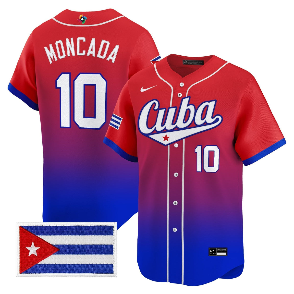 Men's Team Cuba World Baseball Classic Vapor Premier Jersey - 2026 Roster - All Stitched