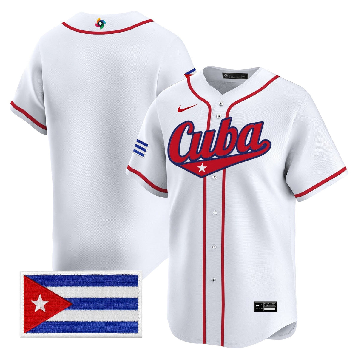 Men's Team Cuba World Baseball Classic Vapor Premier Jersey - 2026 Roster - All Stitched