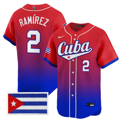 Men's Team Cuba World Baseball Classic Vapor Premier Jersey - 2026 Roster - All Stitched