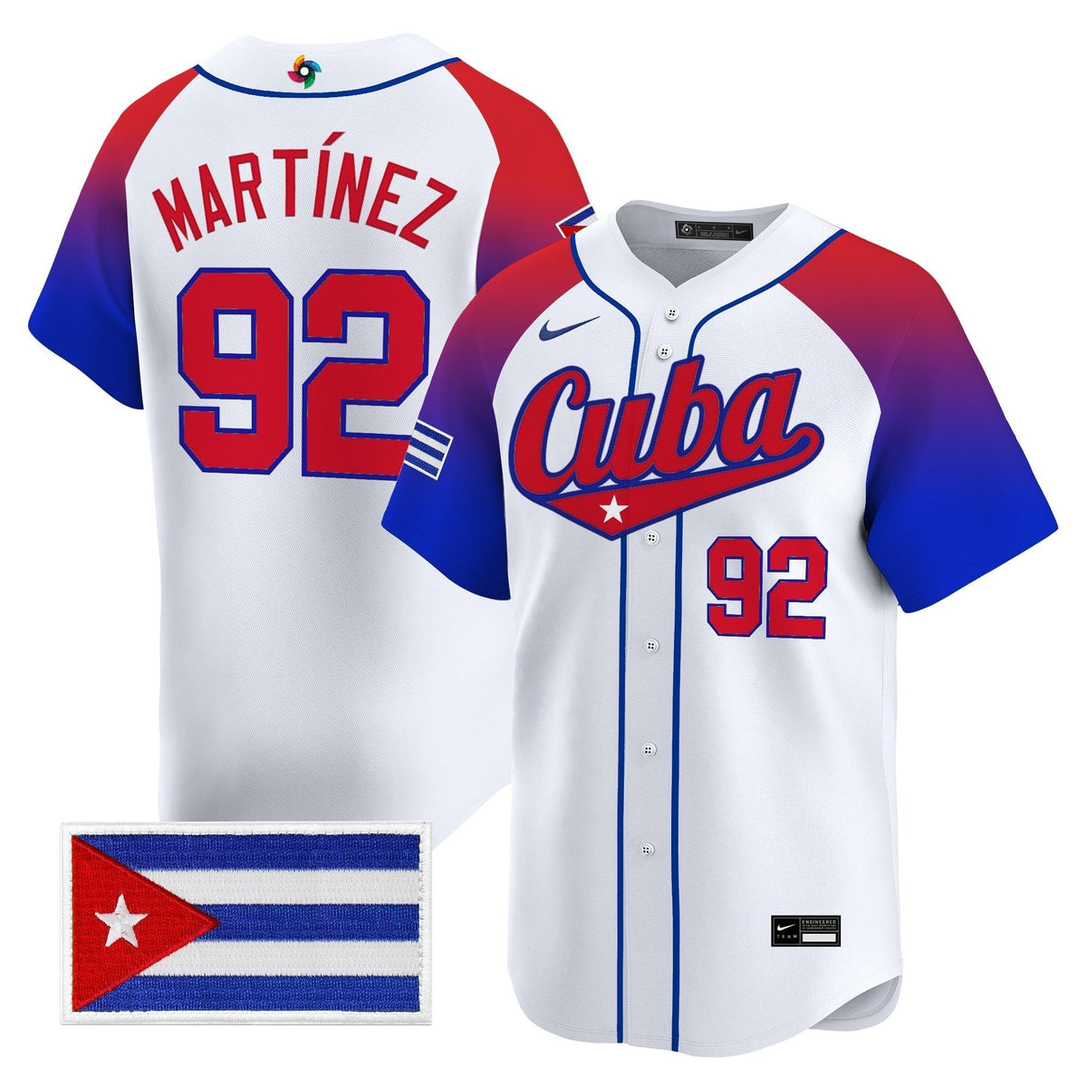 Men's Team Cuba World Baseball Classic Vapor Premier Jersey - 2026 Roster - All Stitched